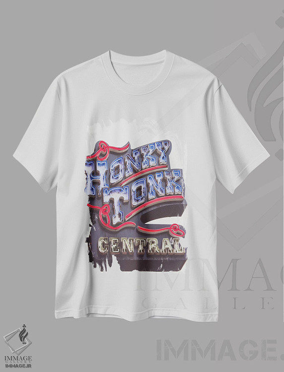 تیشرت طرح دار نئون نشویل ۲، دکور روستایی اثر آن هادک | immage.ir