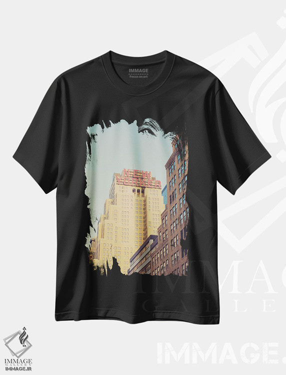 تیشرت طرح دار نیویورکی، مدیوم اثر آن هادک | فروشگاه ایماژ