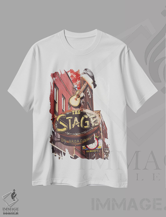 تیشرت طرح دار نئون نشویل ۴، دکور روستایی اثر آن هادک | immage.ir