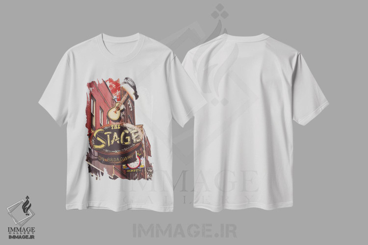 تیشرت طرح دار نئون نشویل ۴، دکور روستایی اثر آن هادک | immage.ir