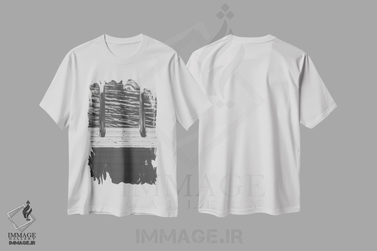 تیشرت طرح دار شیرجه، مدیوم اثر آن هادک | immage.ir
