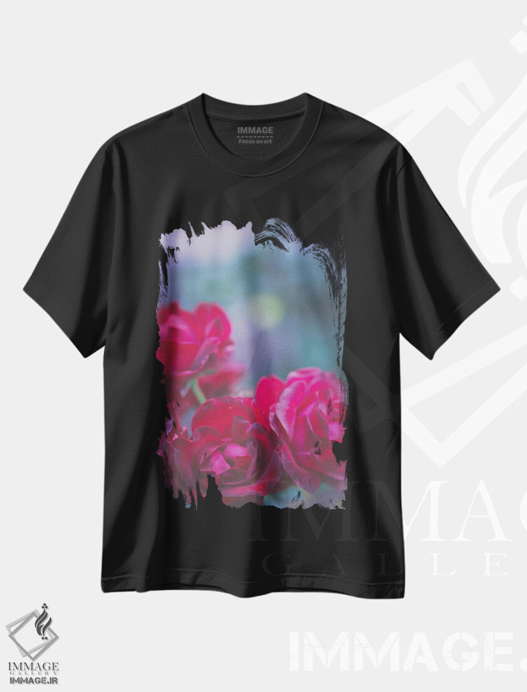 تیشرت طرح دار رزها قرمز هستند، مدیوم اثر آن هادک | فروشگاه ایماژ