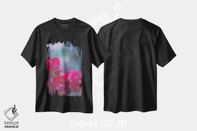 تیشرت طرح دار رزها قرمز هستند، مدیوم اثر آن هادک | فروشگاه ایماژ