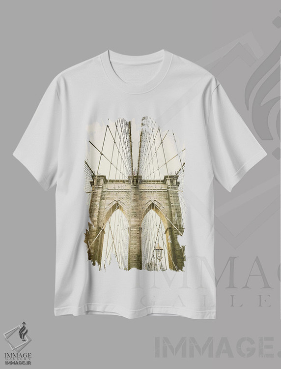 تیشرت طرح دار پل بروکلین ۱، مدیوم اثر آن هادک | immage.ir