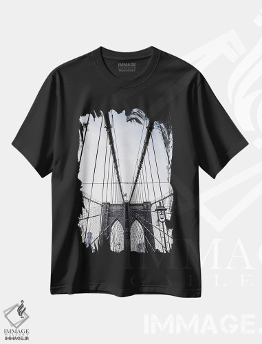 تیشرت طرح دار پل بروکلین ۲، مدیوم اثر آن هادک | فروشگاه ایماژ