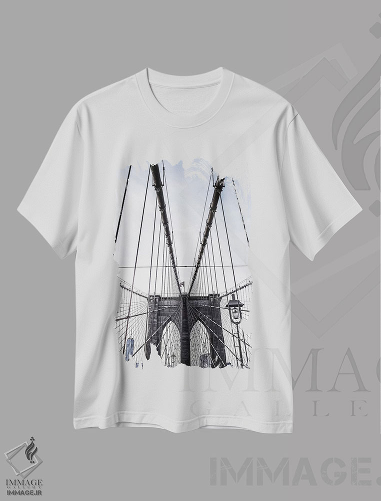 تیشرت طرح دار پل بروکلین ۲، مدیوم اثر آن هادک | immage.ir