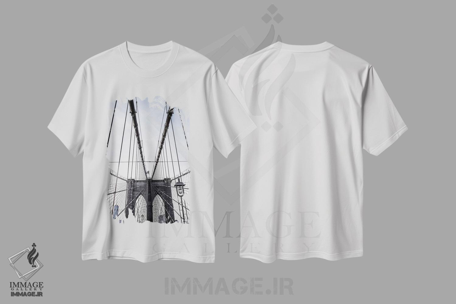 تیشرت طرح دار پل بروکلین ۲، مدیوم اثر آن هادک | immage.ir