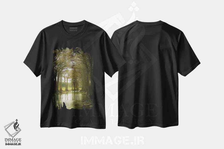 تیشرت طرح دار ناحیه تپه های تگزاس، مدیوم اثر آن هادک | فروشگاه ایماژ