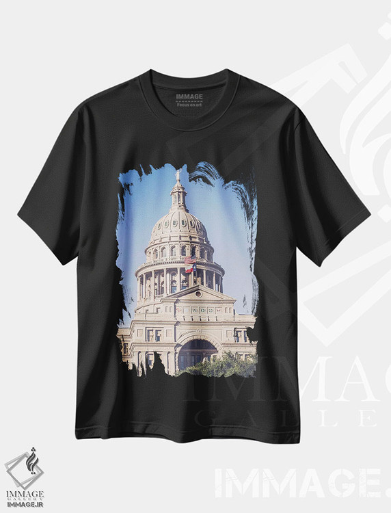 تیشرت طرح دار کاپیتول ایالت تگزاس اثر آن هادک | فروشگاه ایماژ