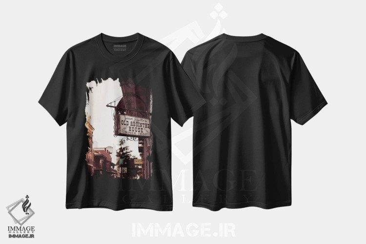 تیشرت طرح دار نیواورلئان کلاسیک ۲ اثر آن هادک | فروشگاه ایماژ
