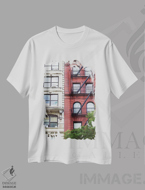 تیشرت طرح دار نیویورک قدیم III، مدیوم اثر آن هادک | immage.ir