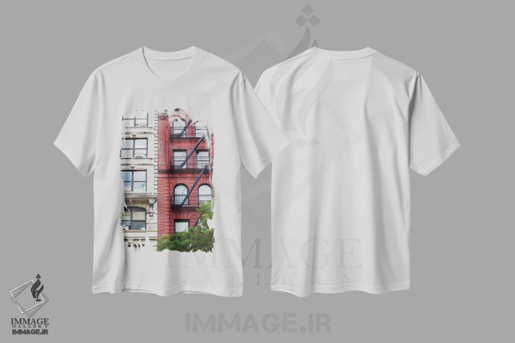 تیشرت طرح دار نیویورک قدیم III، مدیوم اثر آن هادک | immage.ir