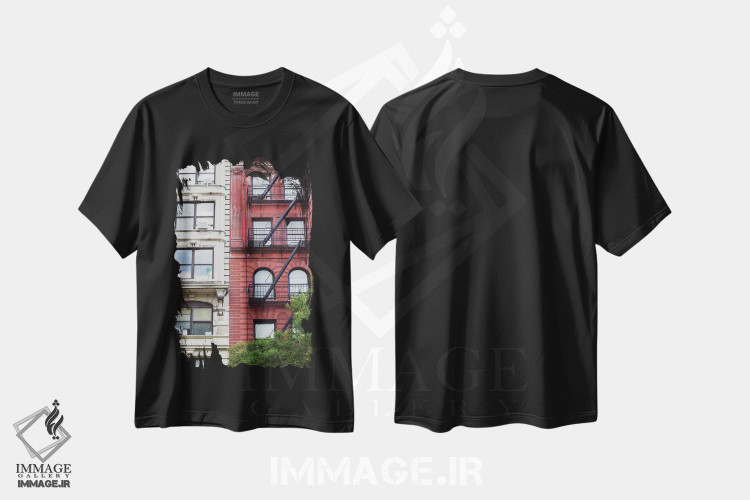 تیشرت طرح دار نیویورک قدیم III، مدیوم اثر آن هادک | فروشگاه ایماژ