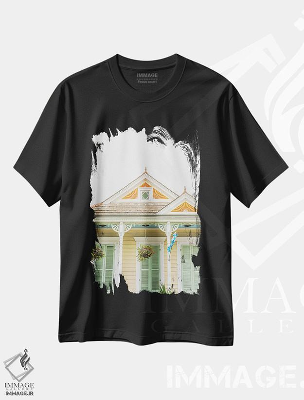تیشرت طرح دار نیواورلئان رنگارنگ II، مدیوم اثر آن هادک | فروشگاه ایماژ