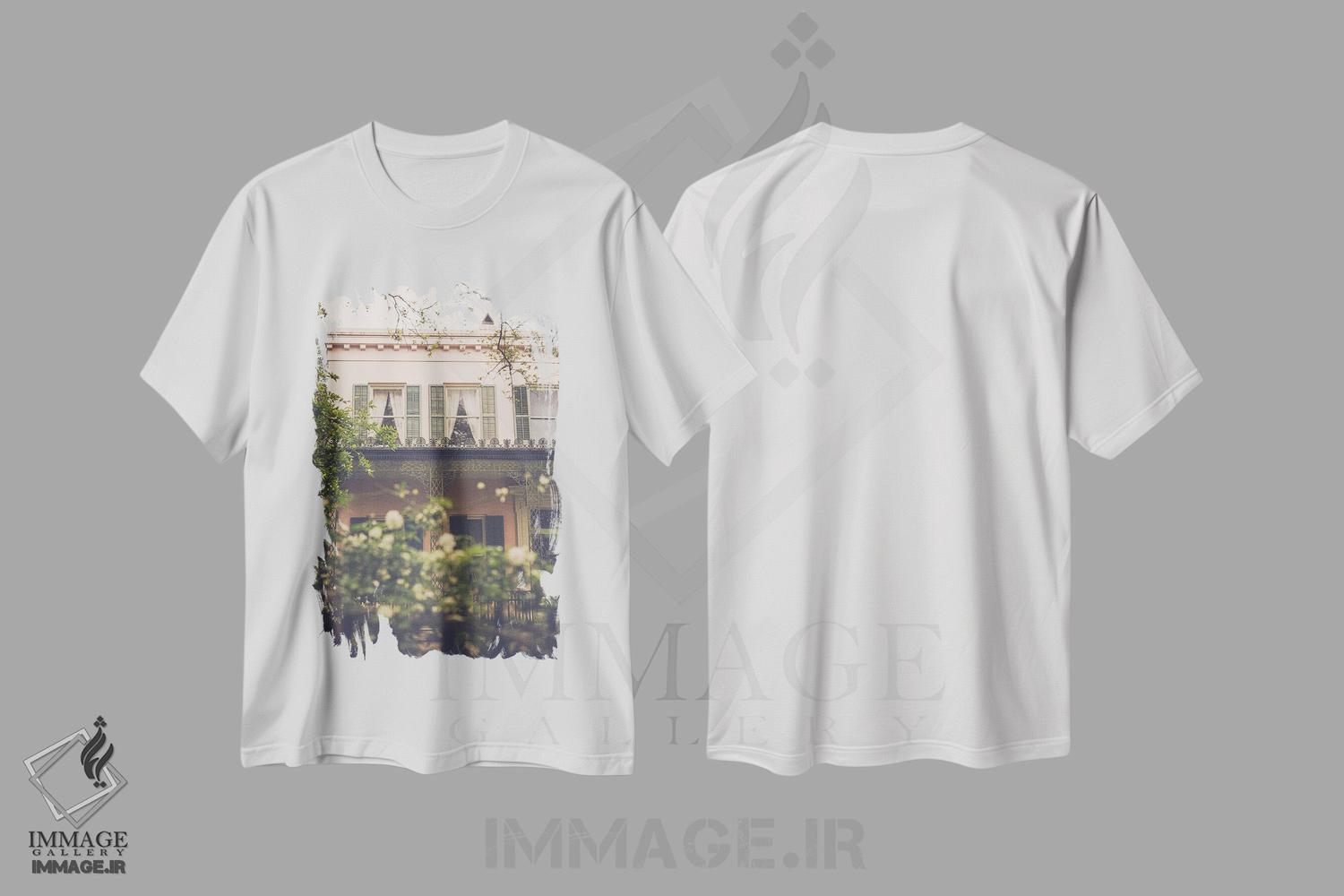 تیشرت طرح دار منطقه باغ عاشقانه نیواورلئان، مدیوم اثر آن هادک | immage.ir