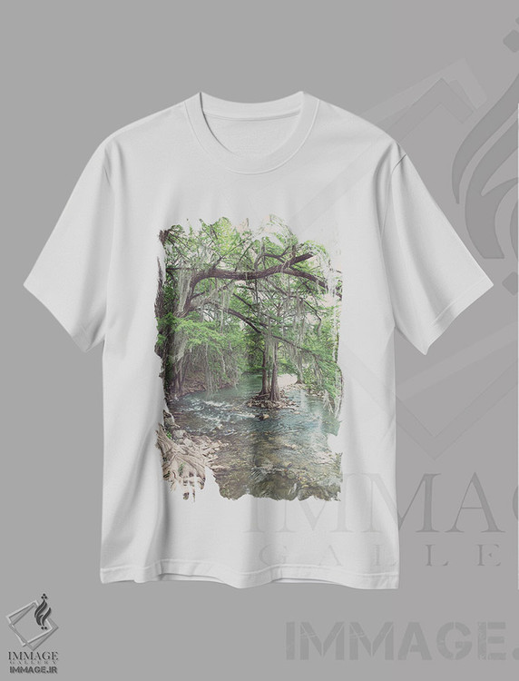 تیشرت طرح دار عکاسی رود کومال در تپه های تگزاس، مدیوم اثر آن هادک | immage.ir