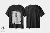 تیشرت طرح دار برج آب مارفا، عکاسی سیاه و سفید اثر آن هادک | فروشگاه ایماژ