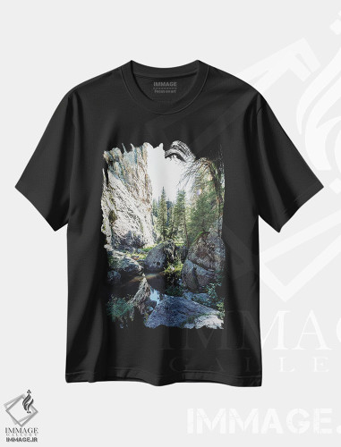 تیشرت طرح دار منظره کوه های هماز، نیومکزیکو، مدیوم اثر آن هادک | فروشگاه ایماژ
