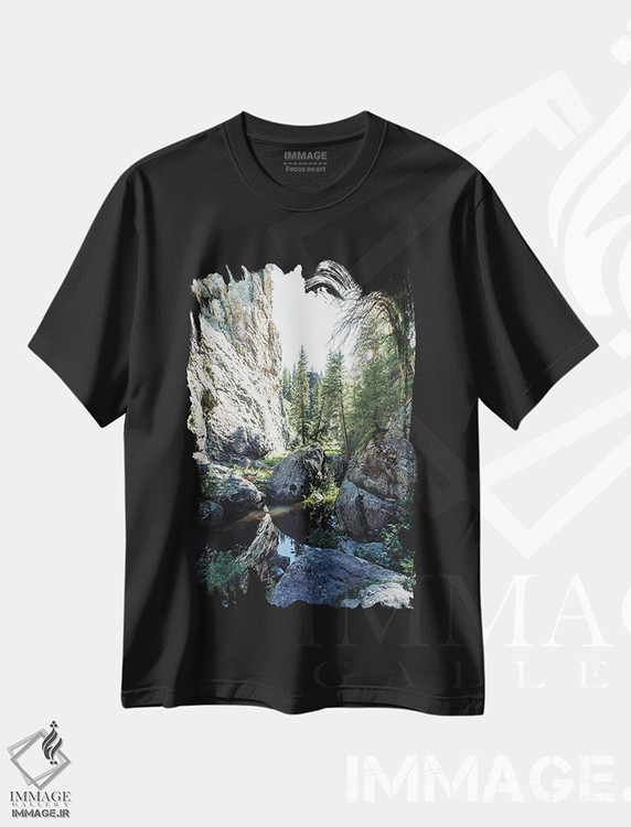تیشرت طرح دار منظره کوه های هماز، نیومکزیکو، مدیوم اثر آن هادک | فروشگاه ایماژ