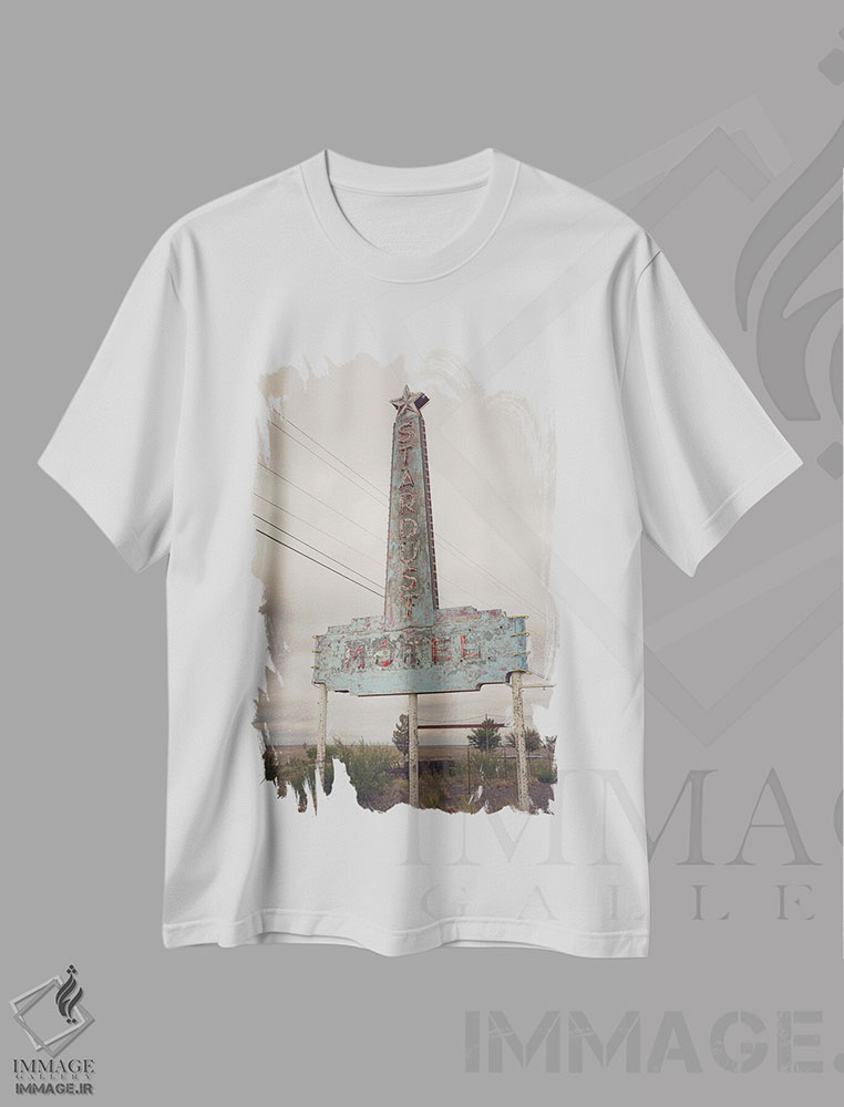 تیشرت طرح دار گرد و غبار ستاره ای، مارفا، تگزاس، مدیوم اثر آن هادک | immage.ir