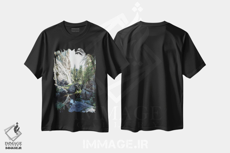 تیشرت طرح دار منظره کوه های هماز، نیومکزیکو، مدیوم اثر آن هادک | فروشگاه ایماژ