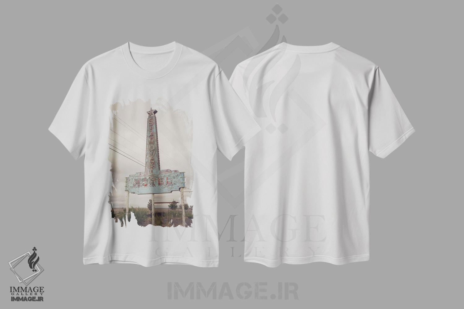تیشرت طرح دار گرد و غبار ستاره ای، مارفا، تگزاس، مدیوم اثر آن هادک | immage.ir
