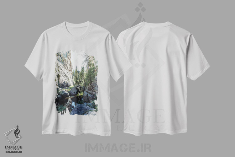 تیشرت طرح دار منظره کوه های هماز، نیومکزیکو، مدیوم اثر آن هادک | immage.ir