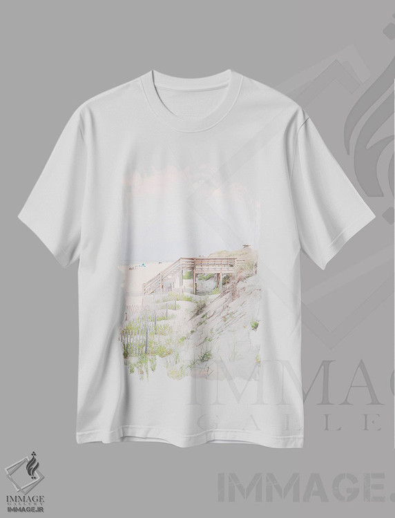 تیشرت طرح دار طلوع آفتاب اوتر بنکس، مدیوم اثر آن هادک | immage.ir