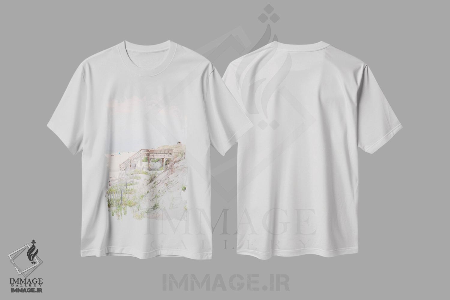 تیشرت طرح دار طلوع آفتاب اوتر بنکس، مدیوم اثر آن هادک | immage.ir