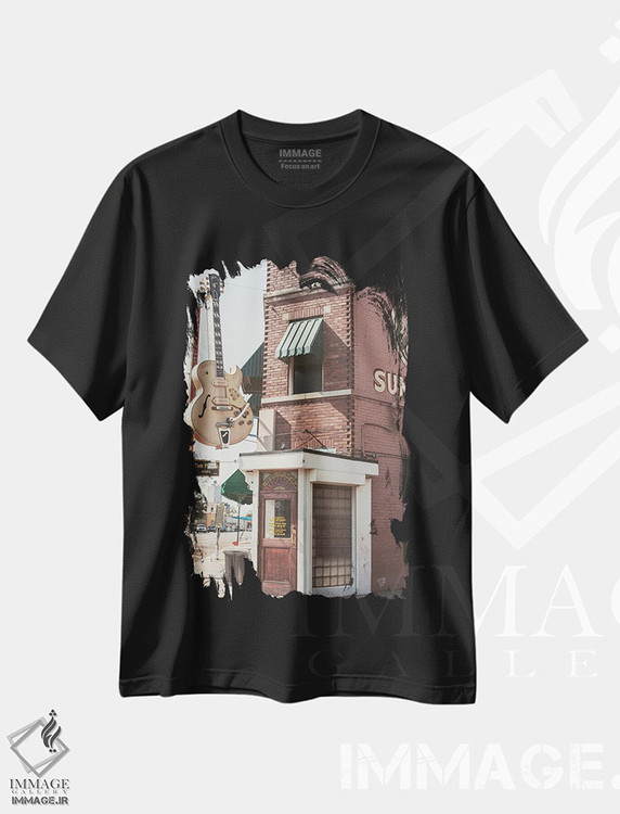 تیشرت طرح دار استودیو سان ممفیس تنسی، مدیوم اثر آن هادک | فروشگاه ایماژ