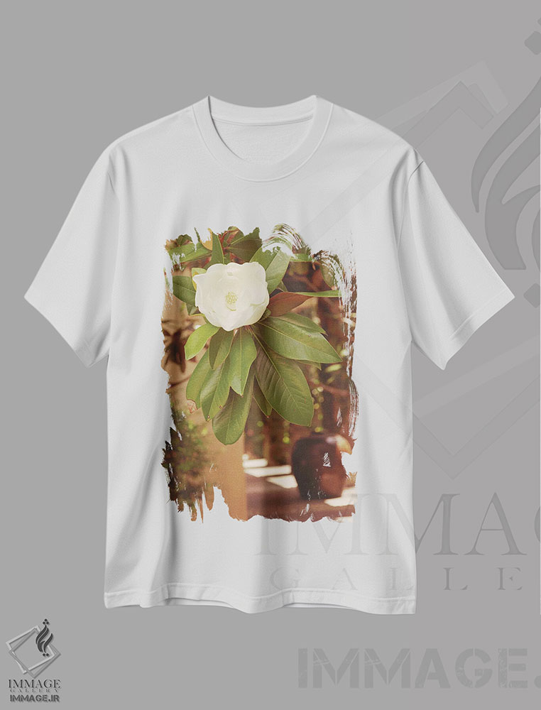 تیشرت طرح دار ساحل رزماری فلوریدا مگنولیا، مدیوم اثر آن هادک | immage.ir