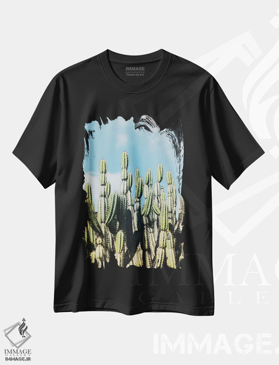 تیشرت طرح دار باغ بیابانی، مدیوم اثر آن هادک | فروشگاه ایماژ
