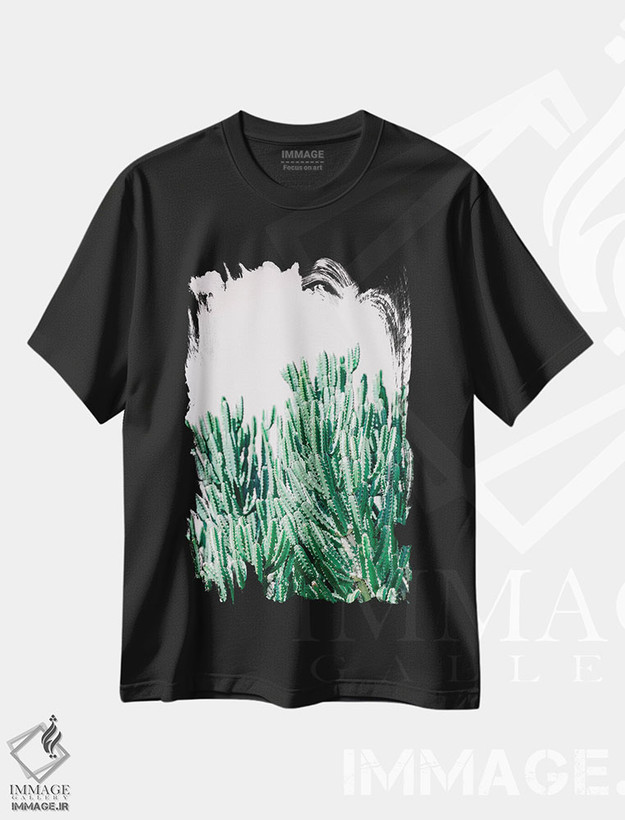 تیشرت طرح دار باغ بیابانی ۲، مدیوم اثر آن هادک | فروشگاه ایماژ