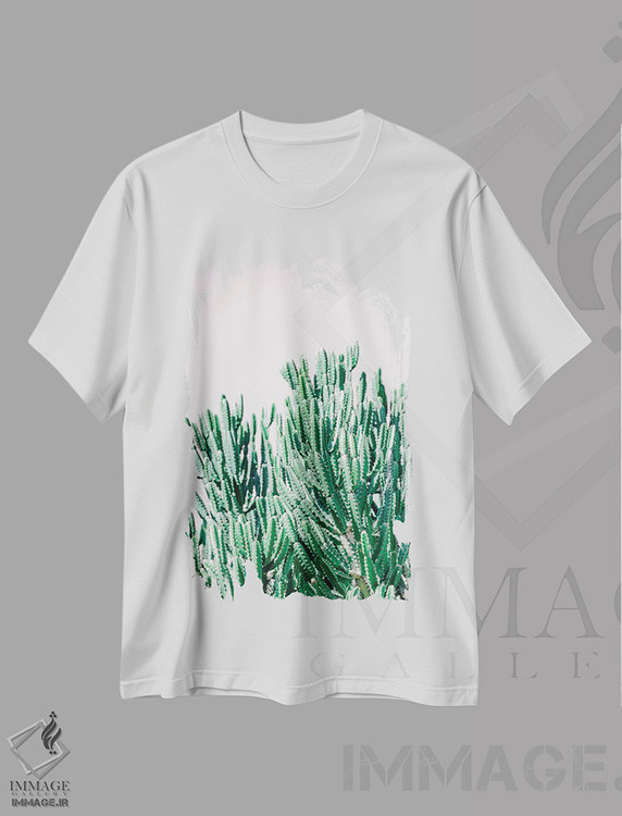 تیشرت طرح دار باغ بیابانی ۲، مدیوم اثر آن هادک | immage.ir