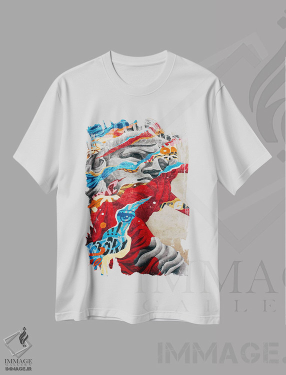 تیشرت طرح دار مجسمه آزادی نیویورک، هنر دیجیتال اثر آن هادک | immage.ir