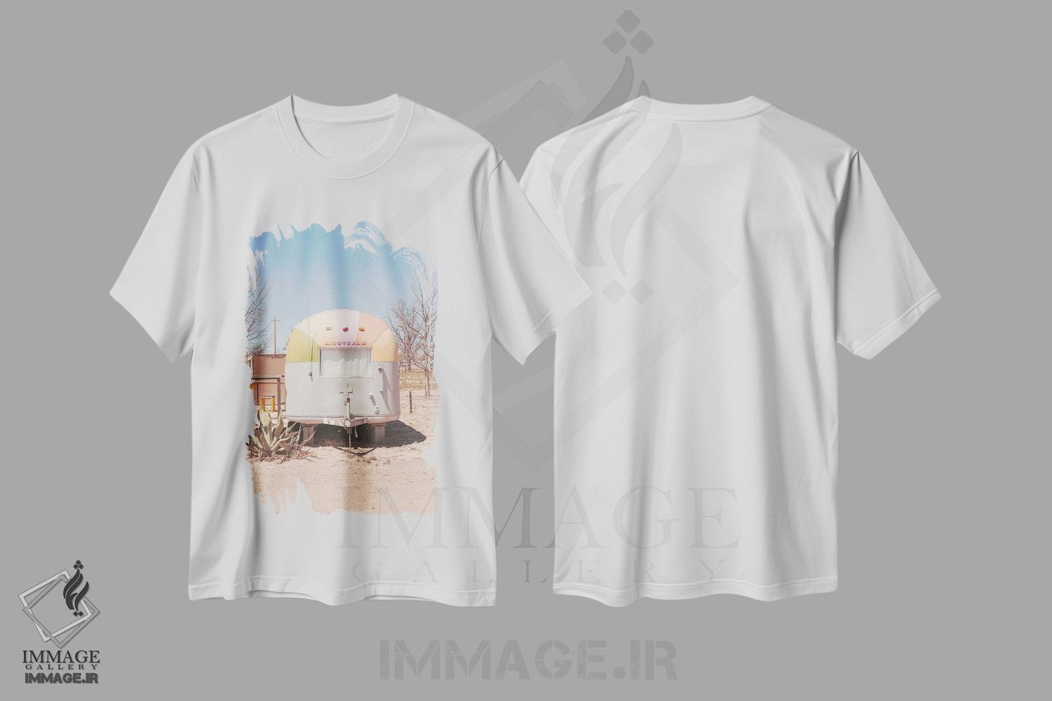 تیشرت طرح دار ال کوسمیکو مارفا تگزاس ۲، مدیوم اثر آن هادک | immage.ir