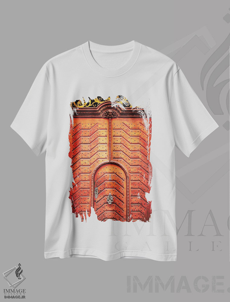 تیشرت طرح دار درهای پراگ، مدیوم اثر آن هادک | immage.ir