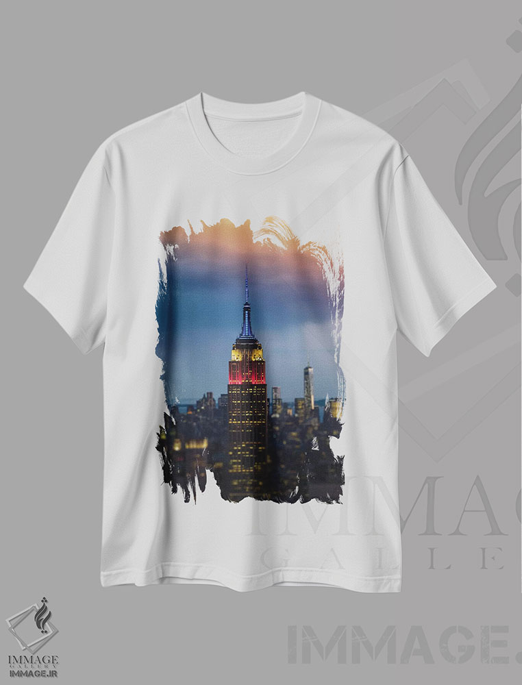 تیشرت طرح دار امپراتوری اثر آن هادک | immage.ir