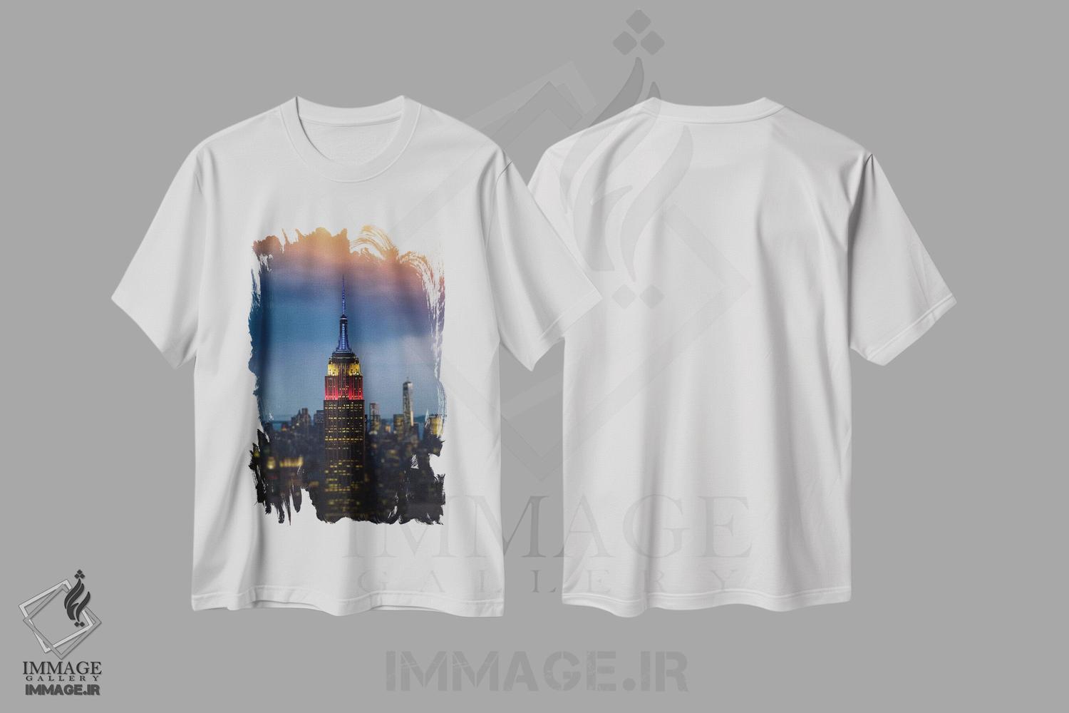 تیشرت طرح دار امپراتوری اثر آن هادک | immage.ir