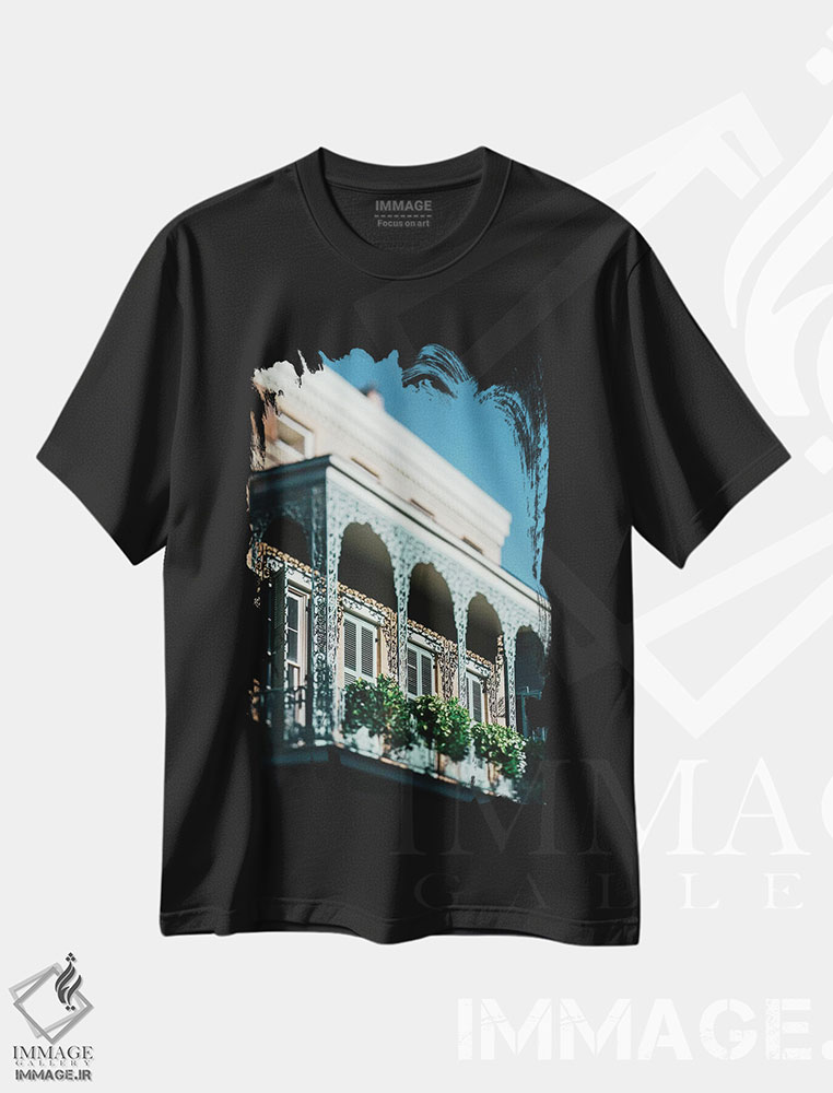 تیشرت طرح دار بلوزهای محله فرانسوی ۲ اثر آن هادک | فروشگاه ایماژ