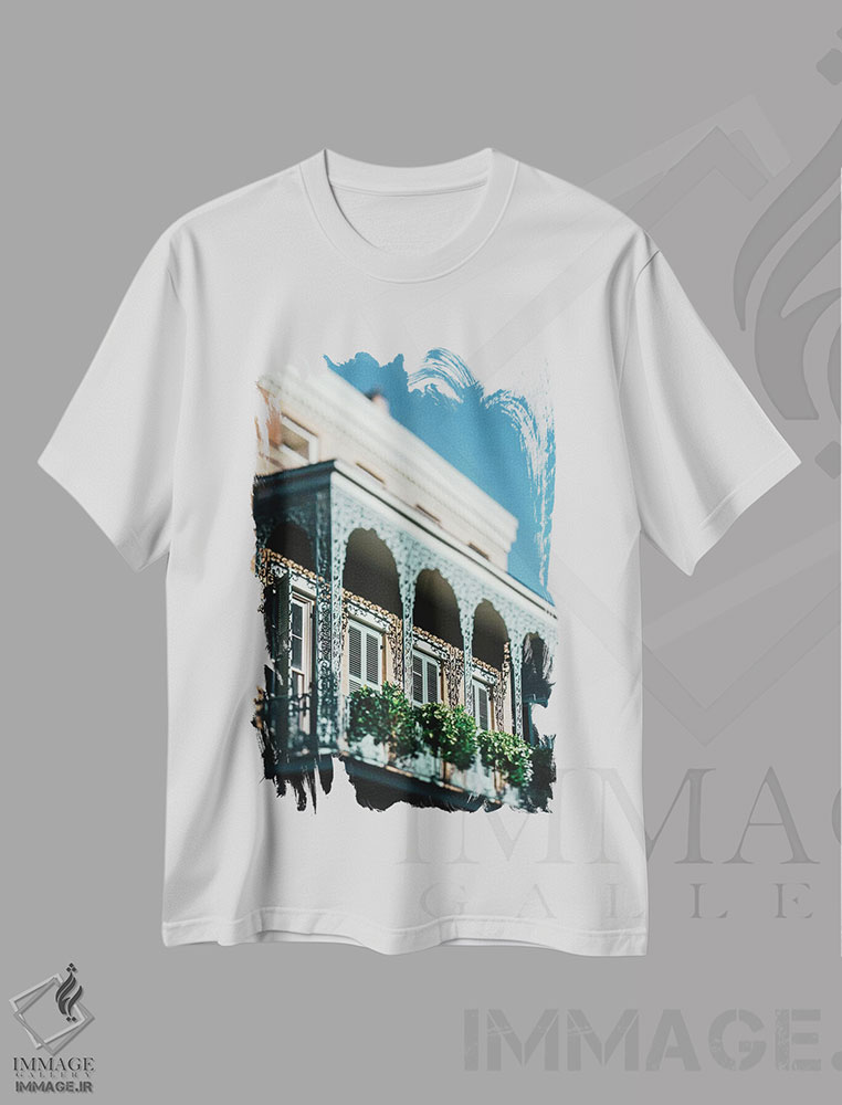 تیشرت طرح دار بلوزهای محله فرانسوی ۲ اثر آن هادک | immage.ir