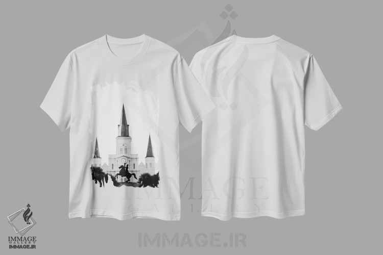 تیشرت طرح دار میدان جکسون نیواورلئان اثر آن هادک | immage.ir