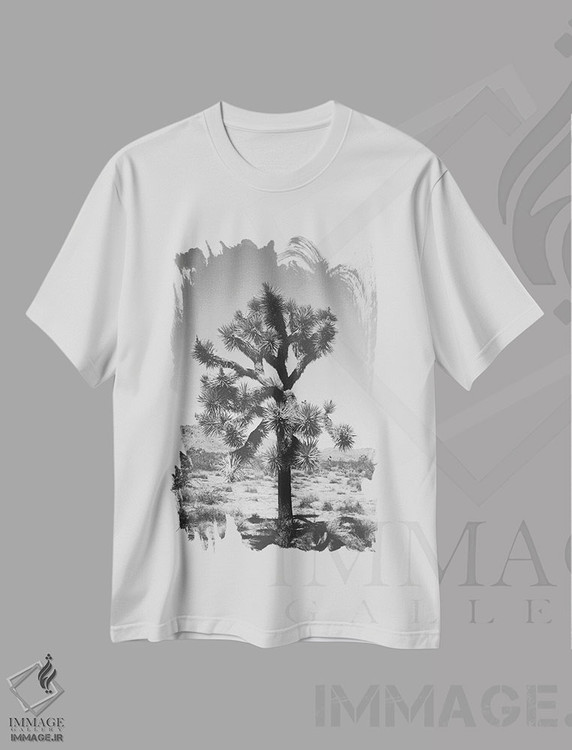 تیشرت طرح دار درخت جاشوا ۱، مدیوم اثر آن هادک | immage.ir