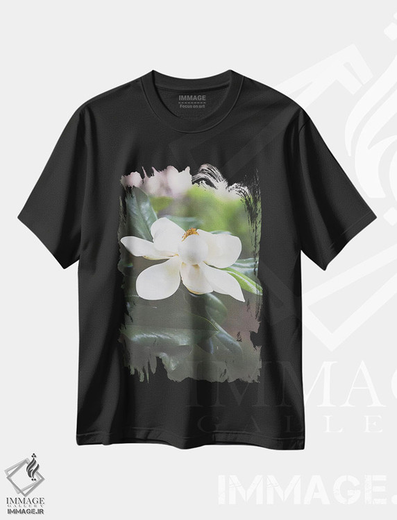 تیشرت طرح دار ماگنولیا ۲، مدیوم اثر آن هادک | فروشگاه ایماژ