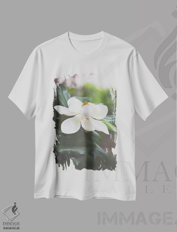 تیشرت طرح دار ماگنولیا ۲، مدیوم اثر آن هادک | immage.ir