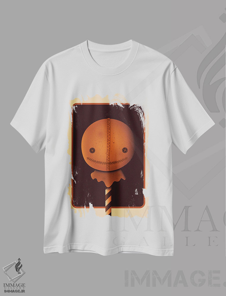 تیشرت طرح دار سم پاپ، هنر دیجیتال اثر برگر بولت | immage.ir