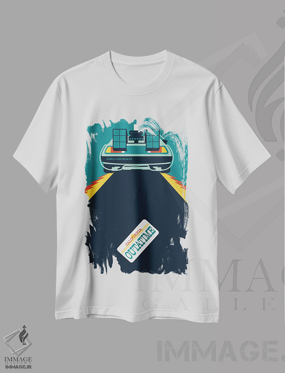 تیشرت طرح دار بی چهره، تزئینی اثر برگر بولت | immage.ir