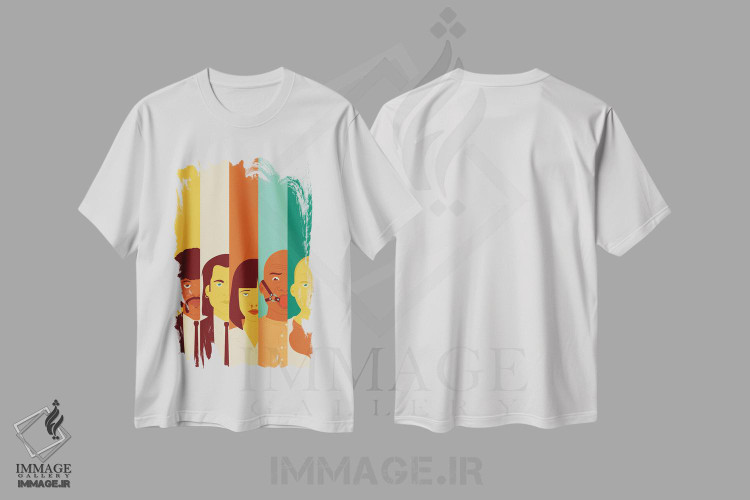 تیشرت طرح دار رویال با پنیر، هنر دیجیتال اثر برگر بولت | immage.ir