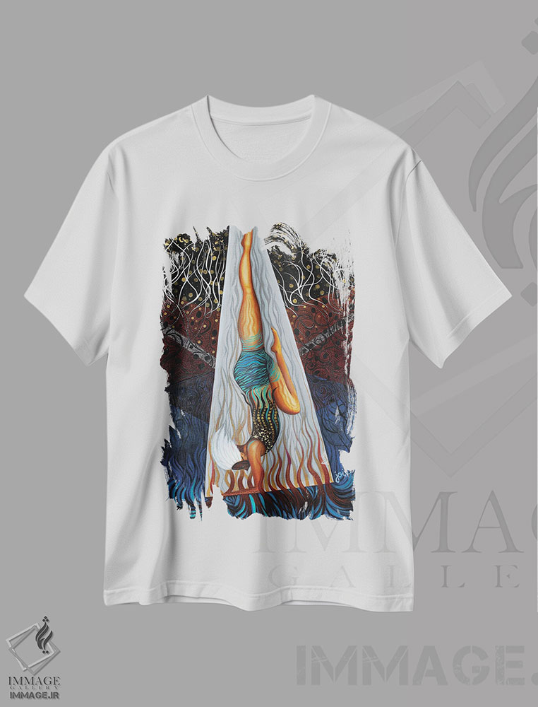 تیشرت طرح دار جشن عناصر طبیعت، هنر آمریکایی آفریقایی تبار اثر اشلی جوی | immage.ir