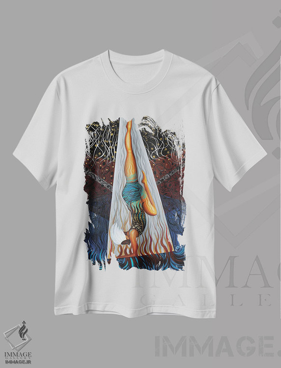 تیشرت طرح دار جشن عناصر طبیعت، هنر آمریکایی آفریقایی تبار اثر اشلی جوی | immage.ir